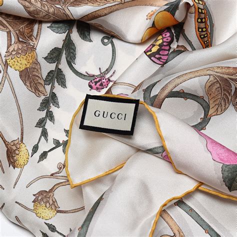 floral scarf gucci replica|gucci scarf with fur trim.